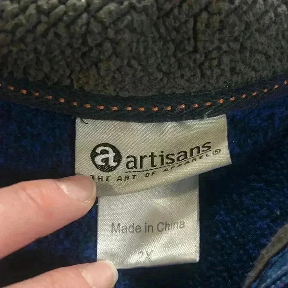 National Wild Turkey Federation Jacket Pullover XXL Men's Blue Fleece 1/4‎ Zip - Picture 3 of 7